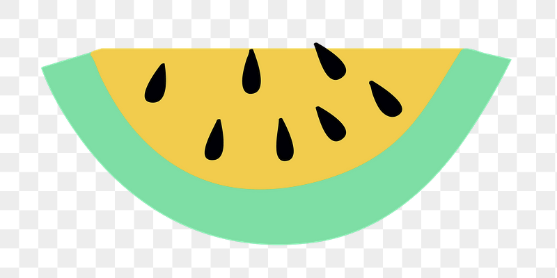 Yellow watermelon png fruit doodle | Free PNG - rawpixel