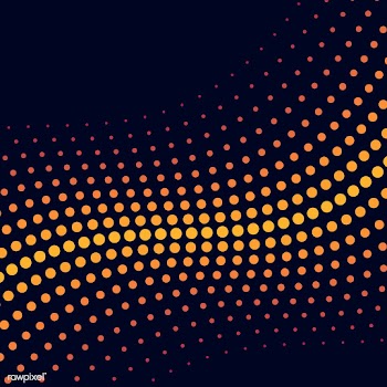 Yellow wave halftone background vector | Free stock vector - 523585