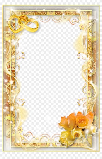 Yellow Wedding Png Photo Frame - Png Wedding Photo Frames