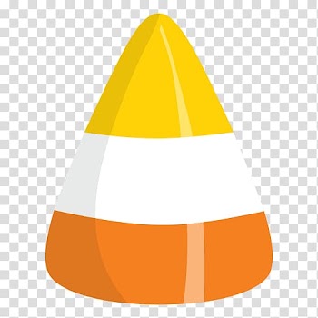 Yellow, white, and orange candy illustration, Candy corn Halloween Trick-or-treating , corn transparent background PNG clipart