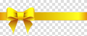 Yellow , yellow ribbon illustration transparent background PNG clipart