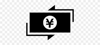 Yen Money Bill Paper With Arrows Around Vector - Japanese Yen