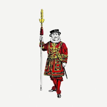 Yeomen of the Guard sticker, | Free PSD - rawpixel