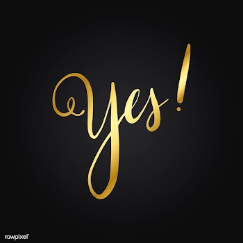 Yes! handwritten typography style vector | Free stock vector - 517945