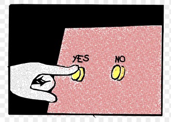 Yes or no png sticker, | Free PNG - rawpixel