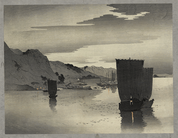Yūgure no hansen. Original from the Library | Free Photo - rawpixel