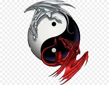 Yin and yang Chinese dragon Japanese dragon - dragon 