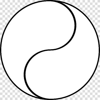 Yin and yang Line art , yin yang transparent background PNG clipart