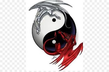 Yin and yang Tattoo Chinese dragon Flash - yin yan 
