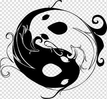 Yin Yang fish Koi Yin and yang, yin yang transparent background ...