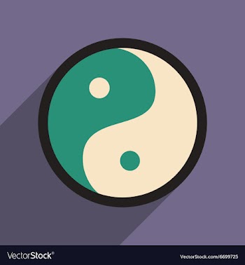 Yin yang symbol of harmony vector image