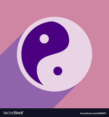 Yin yang symbol of harmony vector image