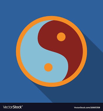 Ying yang symbol of harmony and balance vector image