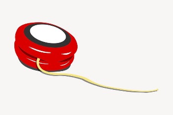 Yo-yo toy sticker, object illustration | Free PSD - rawpixel