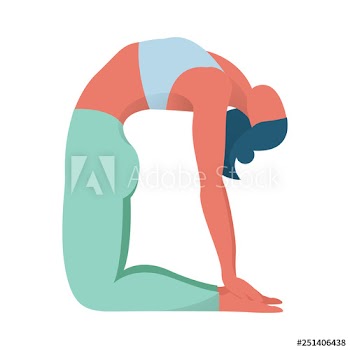 Yoga camel pose