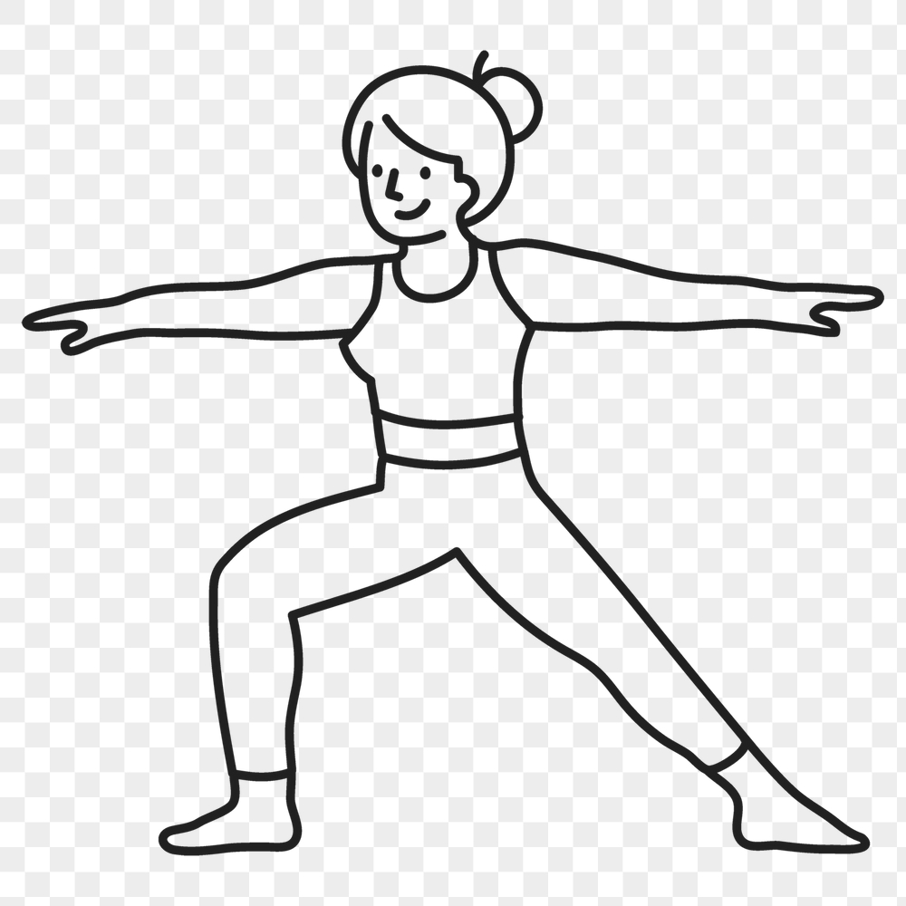 Yoga girl png sticker, healthy | Free PNG Illustration - rawpixel