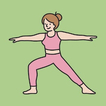 Yoga girl sticker, healthy lifestyle | Free PSD Illustration - rawpixel