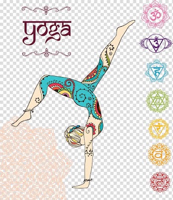 Yoga illustration, Yoga Lotus position, Color Mandala Yoga transparent background PNG clipart