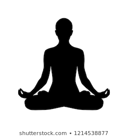 Yoga Lotus Position Silhouette Vector Shape Stock Vector (Royalty ...
