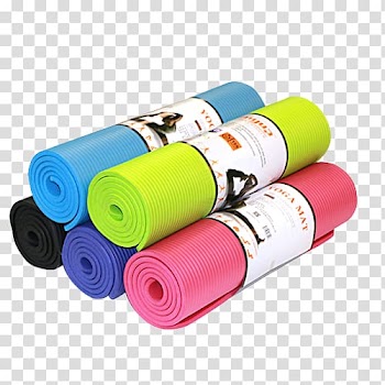 Yoga mat color pad, Color Yoga Mat transparent background PNG clipart