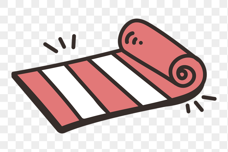 Yoga mat  doodle png | Free PNG - rawpixel