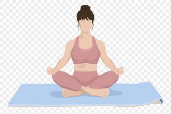 Yoga & meditation png sticker, | Free PNG - rawpixel