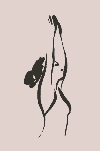 Yoga pose collage element, drawing | Free Photo - rawpixel