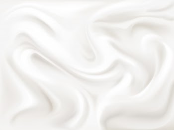 Yogurt, cream or silk texture illustration of 3d liquid white paint wavy flow pattern Free Vector