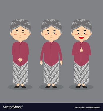 yogyakarta indonesia character with various