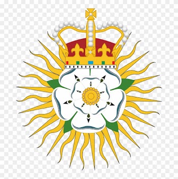 York Herald Badge - Yorkshire Rose Framed Tile