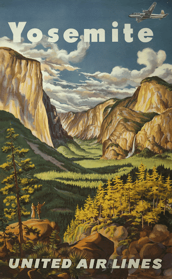 Yosemite. United Air Lines | Free Photo - rawpixel