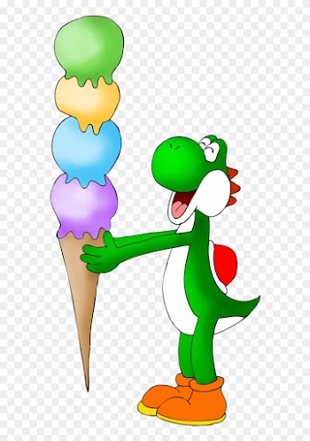 Yoshi Ice Cream By Zefrenchm Yoshi Ice Cream By Zefrenchm - Baby Mario And Baby Luigi Eating Ice Cream