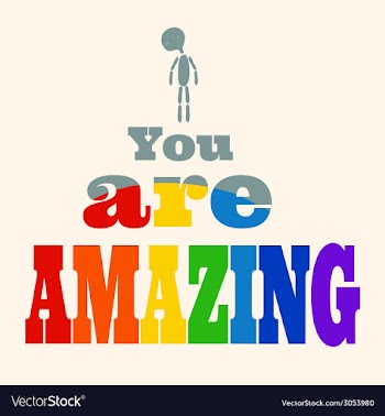 You are Amazing vector image