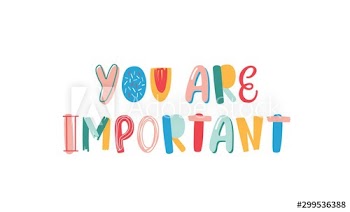 You are important hand drawn vector lettering