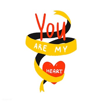 You are my heart typography vector | Free stock vector - 472341