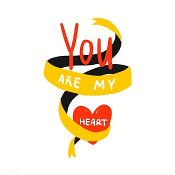 You are my heart typography vector | Free stock vector - 472482