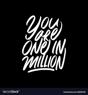 you are one in million motivational quote