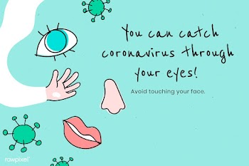 You can catch coronavirus through your eyes. This image is part our co.. | Free  illustration - 2332056