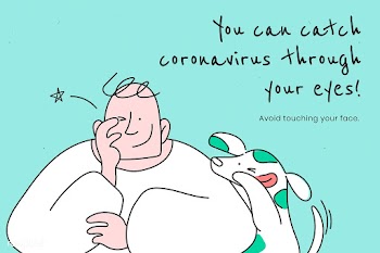 You can catch coronavirus through your eyes. This image is part our co.. | Free  illustration - 2332058