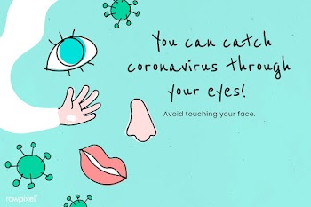 You can catch coronavirus through your eyes. This image is part our co.. | Free  vector - 2327341