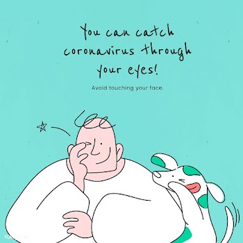 You can catch coronavirus through your eyes. This image is part our co.. | Free  vector - 2332848