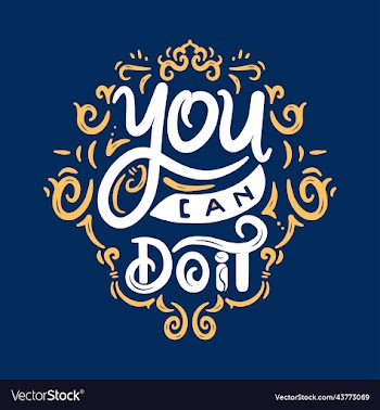 you can do it lettering design