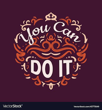 you can do it with lettering design