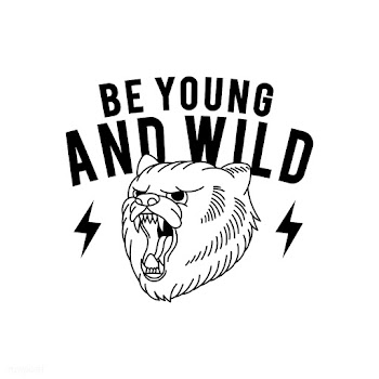 Young and wild slogan vector | Free stock vector - 516960