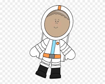 Young Astronaut - Girl Astronaut Clipart