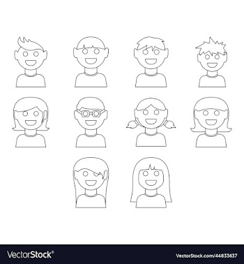 young avatar icon set free