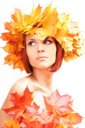 young beautiful autumn-girl