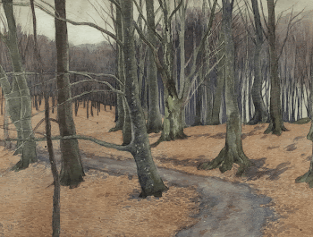 Young Beech Wood (1901) painting | Free Photo - rawpixel