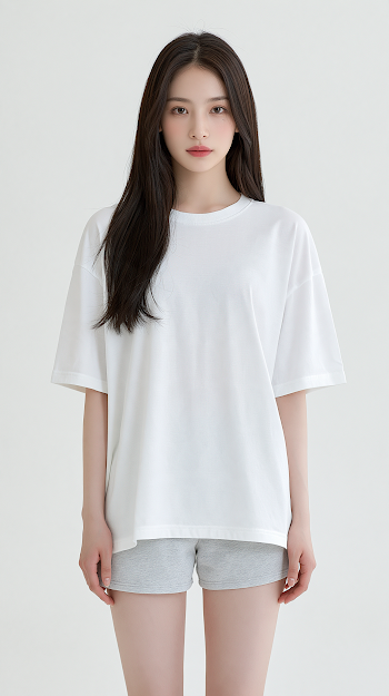 Young Chinese Woman in Casual Attire