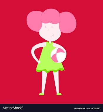 Young girl is padel tennis player takes the ball vector image